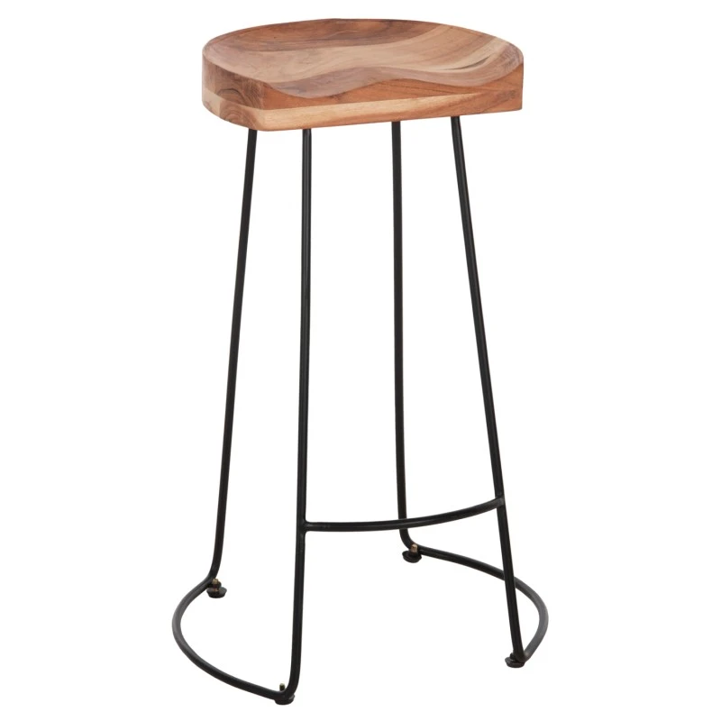 ΣΚΑΜΠΟ BAR ELEANOR ΑΠΟ ΜΑΣΙΦ ΞΥΛΟ ΑΚΑΚΙΑΣ 48x40χ76Υεκ. HM8363.11
