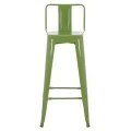 ΣΚΑΜΠΟ BAR ME ΠΛΑΤΗ ΜΕΤΑΛΛΙΚΟ MELITA-PRO HM8643.53 LIGHT OLIVE GREEN 42x42x100Υεκ.