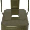 ΣΚΑΜΠΟ BAR ΜΕΤΑΛΛΙΚΟ MELITA ME ΠΛΑΤΗ ΣΕ DARK OLIVE GREEN HM8643.03 43Χ43Χ100εκ.