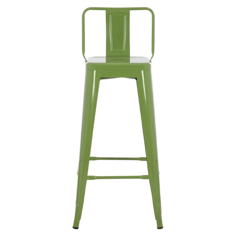 ΣΚΑΜΠΟ BAR ΜΕΤΑΛΛΙΚΟ MELITA ME ΠΛΑΤΗ ΣΕ LIGHT OLIVE GREEN HM8643.13 43Χ43Χ100εκ.