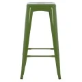 ΣΚΑΜΠΟ BAR ΜΕΤΑΛΛΙΚΟ MELITA ΣΕ LIGHT OLIVE GREEN HM8642.13 43x43x78 εκ.