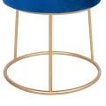 ΣΚΑΜΠΟ KARLO HM8411.08 ΜΠΛΕ ΒΕΛΟΥΔΟ ΜΕ ΧΡΥΣΗ ΒΑΣΗ Φ36x38Υ εκ.