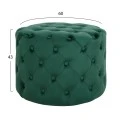 ΣΚΑΜΠΟ KASSIE ΚΥΠΑΡΙΣΣΙ ΒΕΛΟΥΔΟ ΤΥΠΟΥ CHESTERFIELD HM8406.03 Φ60x43Υ εκ.