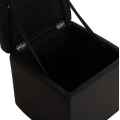 ΣΚΑΜΠΩ ΜΕ ΑΠΟΘΗΚΕΥΤΙΚΟ ΧΩΡΟ PU ΜΑΥΡΟ CUBE HM224.01 36,5x36,5x36Υεκ.