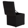 ΣΚΑΜΠΩ ΜΕ ΑΠΟΘΗΚΕΥΤΙΚΟ ΧΩΡΟ PU ΜΑΥΡΟ CUBE HM224.01 36,5x36,5x36Υεκ.