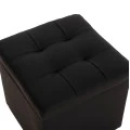 ΣΚΑΜΠΩ ΜΕ ΑΠΟΘΗΚΕΥΤΙΚΟ ΧΩΡΟ PU ΜΑΥΡΟ CUBE HM224.01 36,5x36,5x36Υεκ.