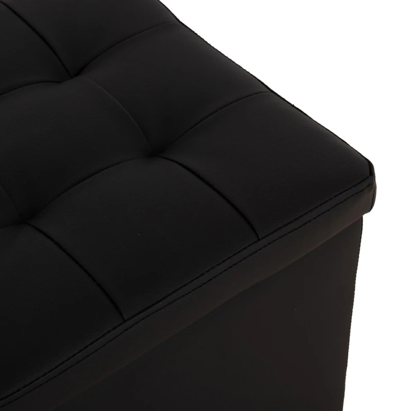 ΣΚΑΜΠΩ ΜΕ ΑΠΟΘΗΚΕΥΤΙΚΟ ΧΩΡΟ PU ΜΑΥΡΟ CUBE HM224.01 36,5x36,5x36Υεκ.