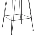 ΣΚΑΜΠΟ ΜΕΣ.ΥΨΟΥΣ ALLEGRA HM5643.11 ΜΕΤΑΛΛΟ&ΜΑΞΙΛΑΡΙ ΜΑΥΡΟ-WICKER ΜΠΕΖ 50x55x103Υεκ.