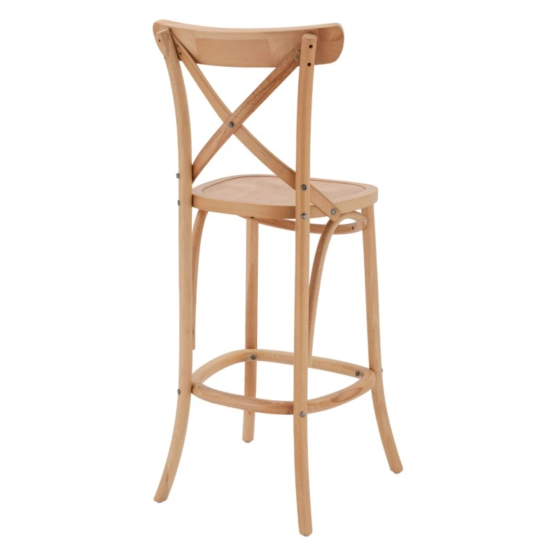 ΣΚΑΜΠΟ ΜΕΣ.ΥΨΟΥΣ GIOLIANA HM8750.01 ΑΠΟ ΟΞΙΑ ΦΥΣΙΚΟ ΜΕ PLYWOOD ΚΑΘΙΣΜΑ 46x46x101Υ εκ.
