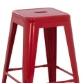 ΣΚΑΜΠΟ ΜΕΣΑΙΟΥ ΥΨΟΥΣ ΜΕΤΑΛΛΙΚΟ HM8573.04 MELITA ΣΕ KOKKINO 43x43x67Yεκ.
