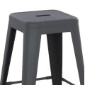 ΣΚΑΜΠΟ ΜΕΣΑΙΟΥ ΥΨΟΥΣ ΜΕΤΑΛΛΙΚΟ MELITA-PRO HM8573.50 ΓΚΡΙ 43x43x67Υεκ.