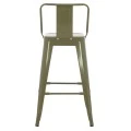 ΣΚΑΜΠΟ ΜΕΣΑΙΟΥ ΥΨΟΥΣ ΜΕΤΑΛΛΙΚΟ MELITA ΣΕ DARK OLIVE GREEN HM8574.03 42x42x98 cm.