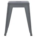 ΣΚΑΜΠΟ ΜΕΤΑΛΛΙΚΟ MELITA HM0096.50 ΣΕ ΓΚΡΙ ΜΑΤ ΧΡΩΜΑ 37x37x45Υεκ.