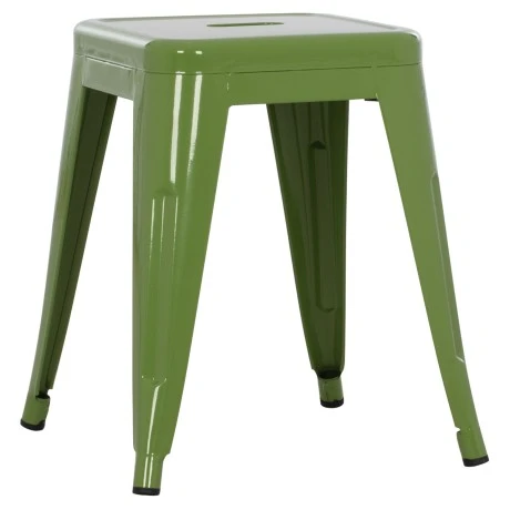 ΣΚΑΜΠΟ ΜΕΤΑΛΛΙΚΟ MELITA HM0096.53 ΣΕ LIGHT OLIVE GREEN ΧΡΩΜΑ 37x37x45Υεκ.