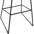 ΣΚΑΜΠΟ ΜΕΤΑΛΛΙΚΟ NAILA HM8450.02 ΜΕ ΚΑΘΙΣΜΑ PP ΜΑΥΡΟ 47x47x83 εκ.