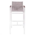 ΣΚΑΜΠΟ ΜΠΑΡ ΑΛΟΥΜΙΝΙΟΥ ΛΕΥΚΟ ΜΕ POLYWOOD 52 x 58 x 108 εκ. HM5790.01