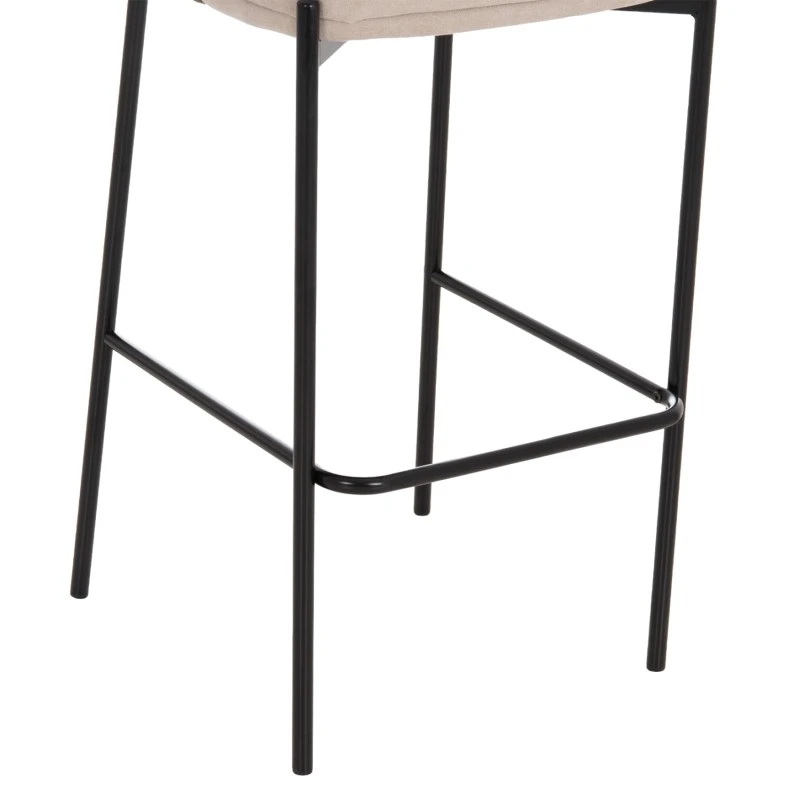 ΣΚΑΜΠΟ ΜΠΑΡ DETTON HM18430.02 ΜΠΕΖ/ΚΑΦΕ ΥΦΑΣΜΑ-ΜΕΤΑΛ.ΜΑΥΡΟΣ ΣΚΕΛΕΤΟΣ 55x50x97Υεκ