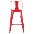 ΣΚΑΜΠΟ ΜΠΑΡ ΜΕΣΑΙΟΥ ΥΨΟΥΣ ΜΕΤΑΛΛΙΚΟ MELITA-PRO HM8574.44 ΚΟΚΚΙΝΟ 43x43x88Υεκ.