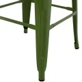 ΣΚΑΜΠΟ ΜΠΑΡ ΜΕΤΑΛΛΙΚΟ MELITA-PRO HM8642.53 ΣΕ LIGHT OLIVE GREEN 43x43x78Υεκ.