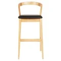ΣΚΑΜΠΟ ΜΠΑΡ NAMI HM9952.01 RUBBERWOOD ΣΕ ΟΑΚ-ΜΑΥΡΟ PU 47,5x59x102,5Υεκ.