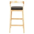 ΣΚΑΜΠΟ ΜΠΑΡ NAMI HM9952.01 RUBBERWOOD ΣΕ ΟΑΚ-ΜΑΥΡΟ PU 47,5x59x102,5Υεκ.