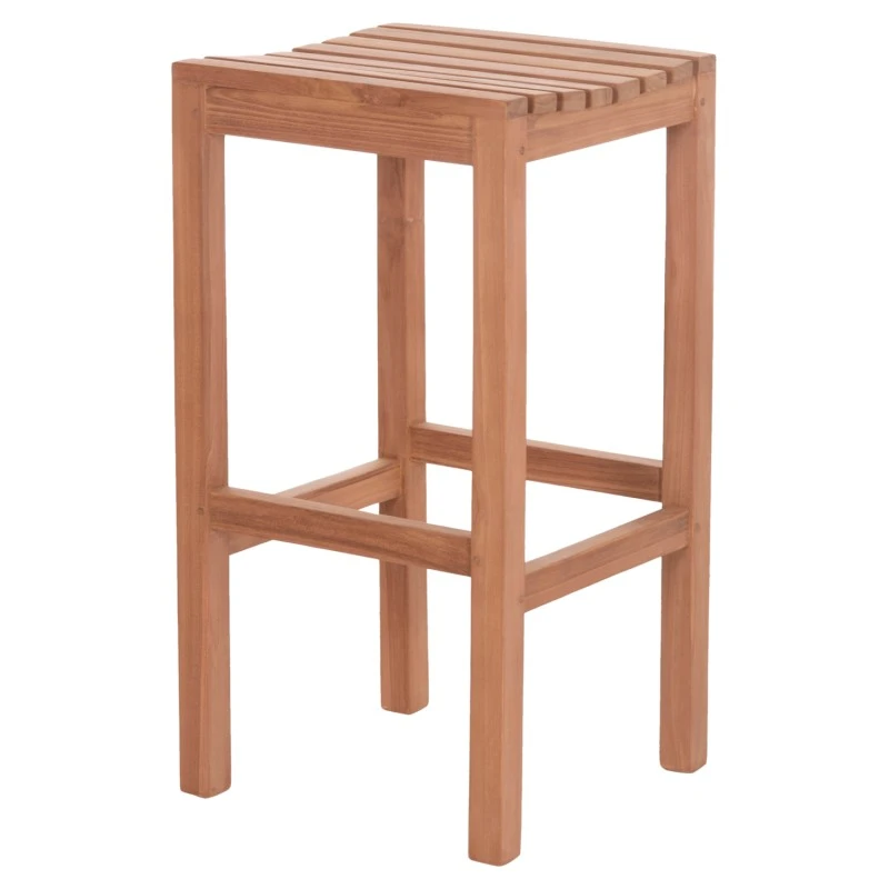 ΣΚΑΜΠΟ ΜΠΑΡ NIKOL HM18109 ΞΥΛΟ ΤΕΑΚ ΣΕ ΦΥΣΙΚΟ 40x40x77Υεκ.