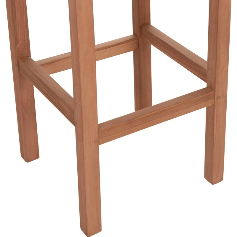 ΣΚΑΜΠΟ ΜΠΑΡ NIKOL HM18109 ΞΥΛΟ ΤΕΑΚ ΣΕ ΦΥΣΙΚΟ 40x40x77Υεκ.