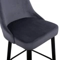 ΣΚΑΜΠΟ ΜΠΑΡ SERENITY HM8519.01 ΑΠΟ ΒΕΛΟΥΔΟ ΓΚΡΙ ΜΕ ΜΕΤΑΛΛΙΚΟ ΣΚΕΛΕΤΟ 51Χ57Χ110Υ εκ.