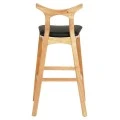 ΣΚΑΜΠΟ ΜΠΑΡ USOPP HM9951.01 RUBBERWOOD ΣΕ ΟΑΚ-ΜΑΥΡΟ PU 43x41x100Υεκ.