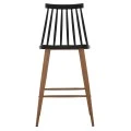 ΣΚΑΜΠΟ ΜΠΑΡ VANESSA ΜΑΥΡΟ ΜΕΣΑΙΟΥ ΥΨΟΥΣ HM9300.02  43x45x97Υεκ.