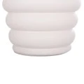 ΤΡΑΠΕΖΙ ΒΟΗΘΗΤΙΚΟ PUFFAT HM18172.02 FIBER CEMENT ΛΕΥΚΟ- ΞΥΛΟ TEAK TOP Φ45x46Υεκ.
