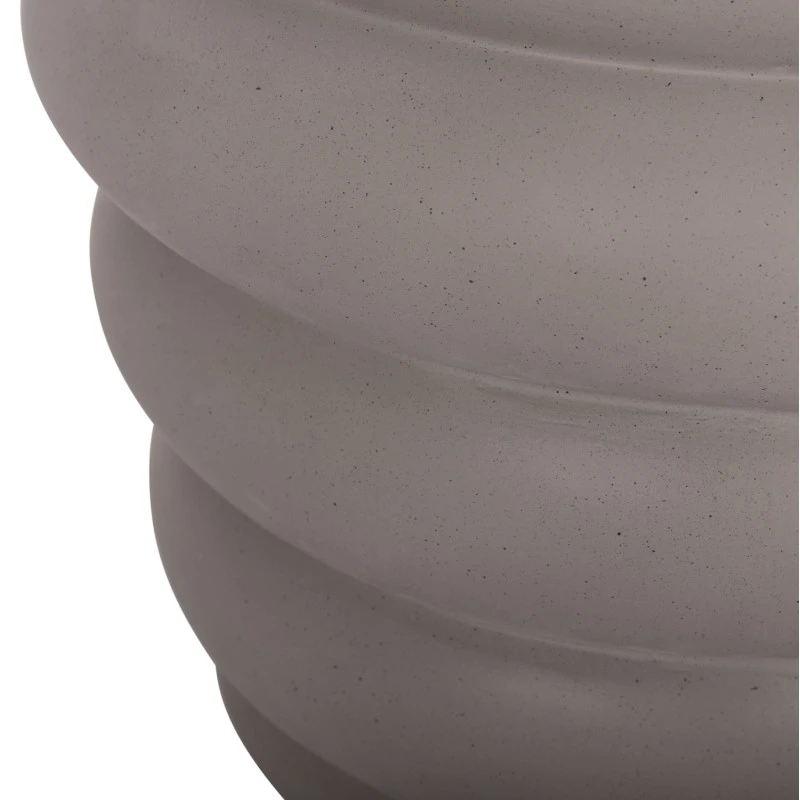 ΤΡΑΠΕΖΙ ΒΟΗΘΗΤΙΚΟ PUFFAT HM18172.03 FIBER CEMENT ΓΚΡΙ- ΞΥΛΟ TEAK TOP Φ45x46Υεκ.