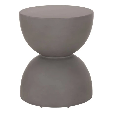ΣΚΑΜΠΟ ΣΤΡΟΓΓΥΛΟ FIBER CEMENT ZINI HM6580.01 ΣΕ ΓΚΡΙ Φ36x45Υεκ