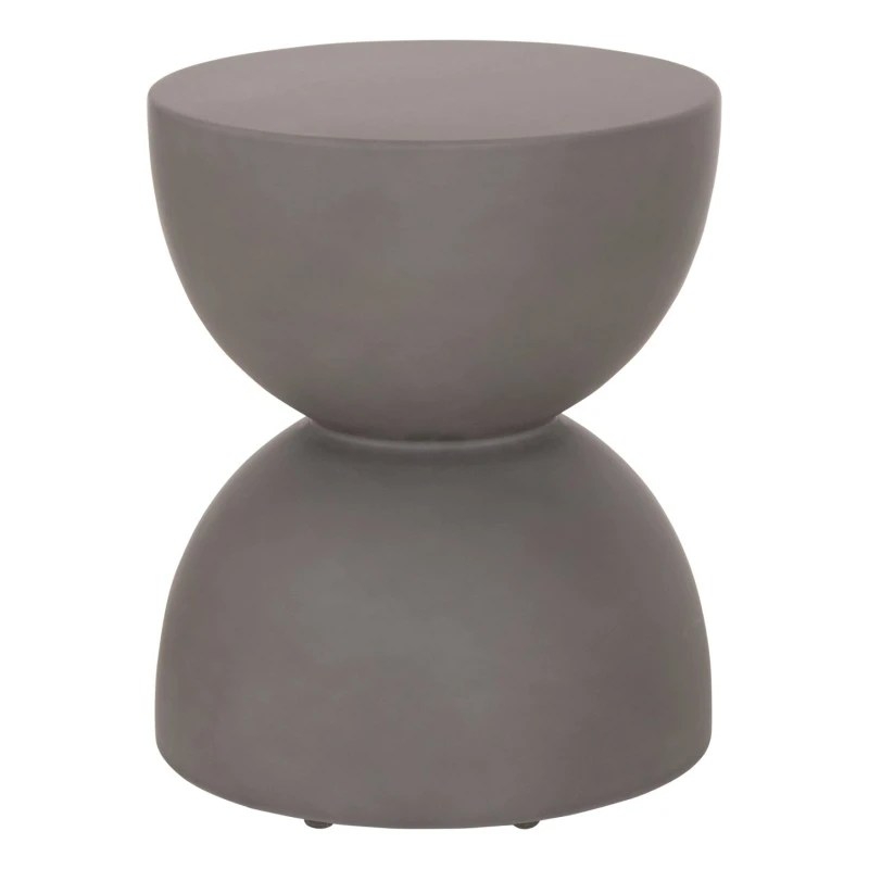 ΣΚΑΜΠΟ ΣΤΡΟΓΓΥΛΟ FIBER CEMENT ZINI HM6580.01 ΣΕ ΓΚΡΙ Φ36x45Υεκ