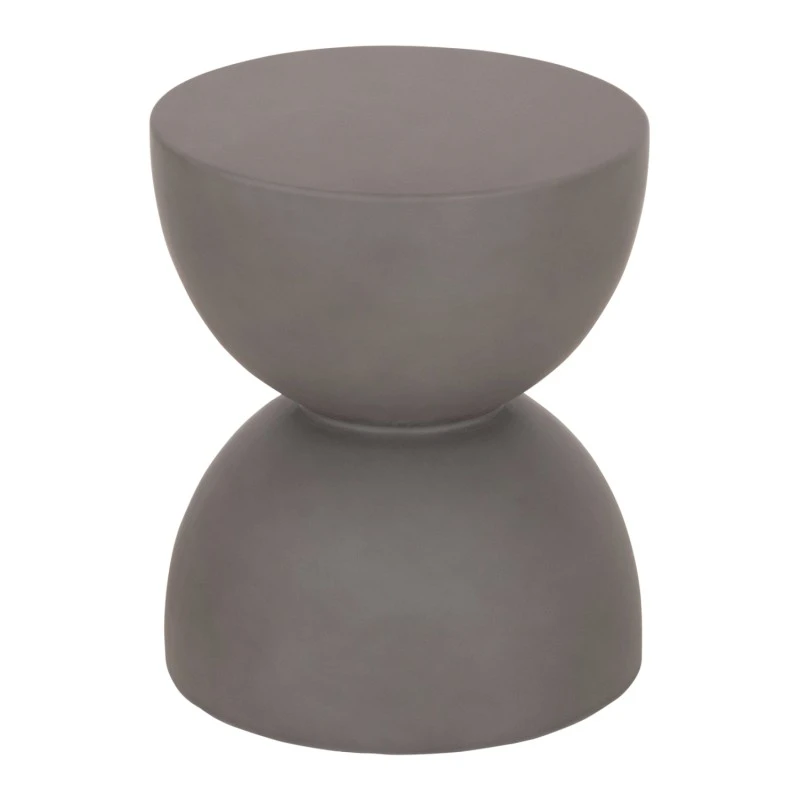 ΣΚΑΜΠΟ ΣΤΡΟΓΓΥΛΟ FIBER CEMENT ZINI HM6580.01 ΣΕ ΓΚΡΙ Φ36x45Υεκ