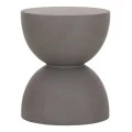 ΣΚΑΜΠΟ ΣΤΡΟΓΓΥΛΟ FIBER CEMENT ZINI HM6580.01 ΣΕ ΓΚΡΙ Φ36x45Υεκ