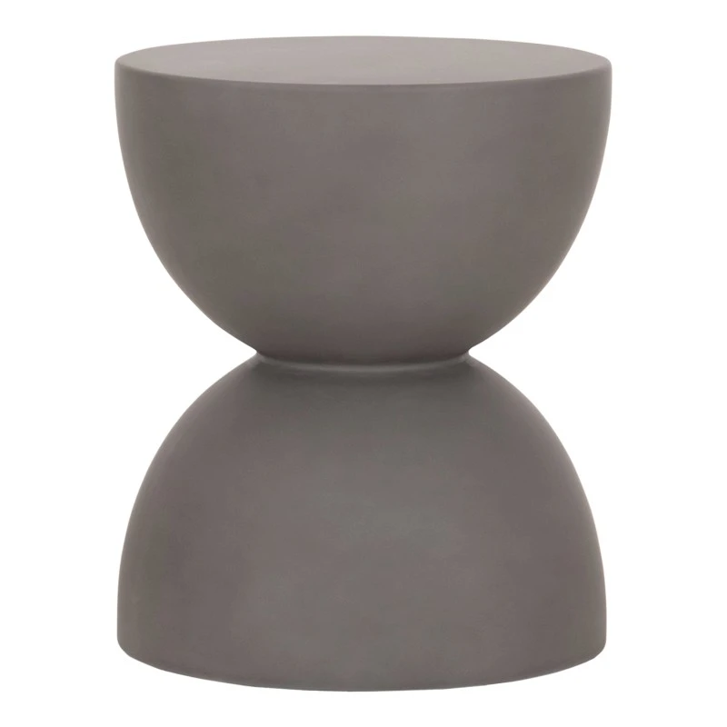 ΣΚΑΜΠΟ ΣΤΡΟΓΓΥΛΟ FIBER CEMENT ZINI HM6580.01 ΣΕ ΓΚΡΙ Φ36x45Υεκ