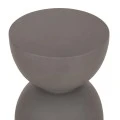 ΣΚΑΜΠΟ ΣΤΡΟΓΓΥΛΟ FIBER CEMENT ZINI HM6580.01 ΣΕ ΓΚΡΙ Φ36x45Υεκ