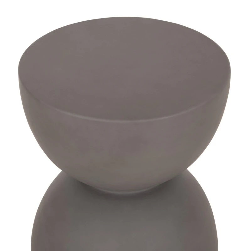 ΣΚΑΜΠΟ ΣΤΡΟΓΓΥΛΟ FIBER CEMENT ZINI HM6580.01 ΣΕ ΓΚΡΙ Φ36x45Υεκ