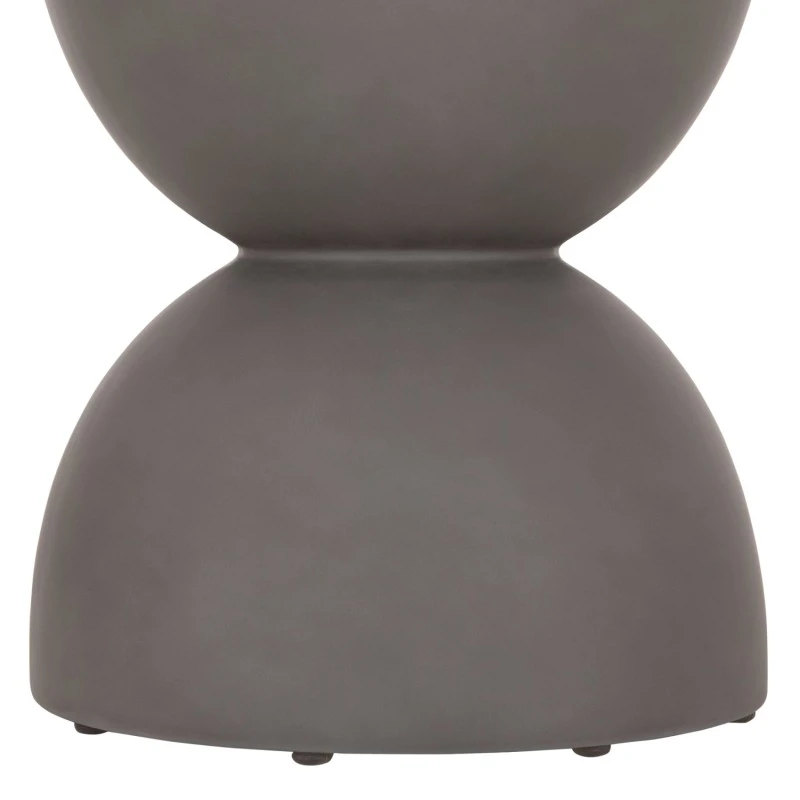 ΣΚΑΜΠΟ ΣΤΡΟΓΓΥΛΟ FIBER CEMENT ZINI HM6580.01 ΣΕ ΓΚΡΙ Φ36x45Υεκ