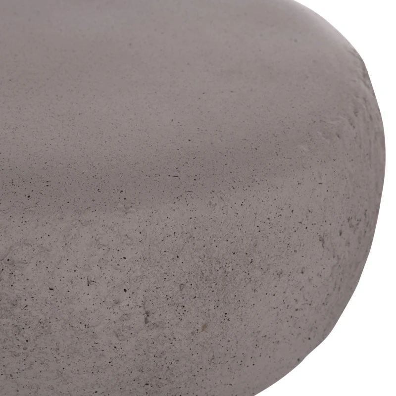 ΣΚΑΜΠΟ ΣΤΡΟΓΓΥΛΟ INTERON HM18171.03 FIBER CEMENT ΣΕ ΓΚΡΙ--Φ34x39Υεκ.