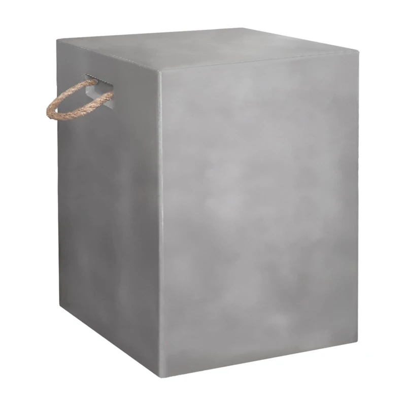 ΣΚΑΜΠΟ ΤΕΤΡΑΓΩΝΟ FIBER CEMENT ΜΕ ΧΕΡΟΥΛΙΑ ZAK HM6581.01 ΣΕ ΓΚΡΙ 36x36x45.5Υεκ