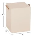 ΣΚΑΜΠΟ ΤΕΤΡΑΓΩΝΟ FIBER CEMENT ΜΕ ΧΕΡΟΥΛΙΑ ZAK HM6581.02 ΣΕ ΜΠΕΖ 36x36x45,5Υεκ