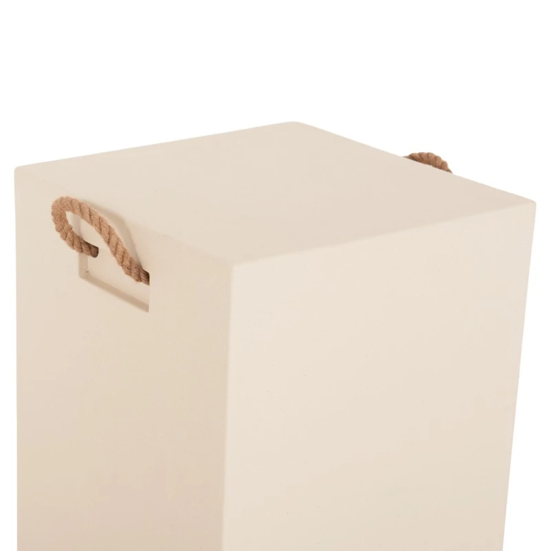 ΣΚΑΜΠΟ ΤΕΤΡΑΓΩΝΟ FIBER CEMENT ΜΕ ΧΕΡΟΥΛΙΑ ZAK HM6581.02 ΣΕ ΜΠΕΖ 36x36x45,5Υεκ