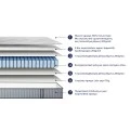 ΣΤΡΩΜΑ ΔΙΠΛΟ HYPNOTTICA HM748.04 POCKET SPRINGS--ΛΕΥΚΟ 140x200x25Υεκ.
