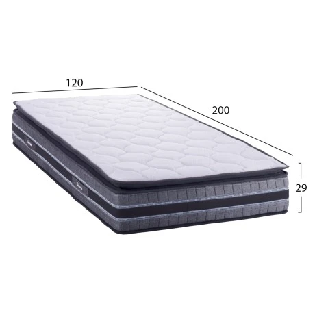 ΣΤΡΩΜΑ DREAMTOPIA FRANKLIN HM657.120 BONNELL SPRING ΜΕ ΑΝΩΣΤΡΩΜΑ 120x200x29Y εκ.