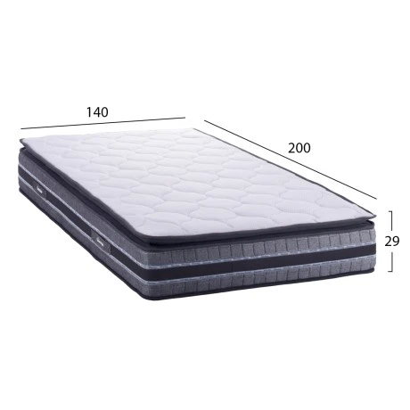 ΣΤΡΩΜΑ DREAMTOPIA FRANKLIN HM657.140 BONNELL SPRING ΜΕ ΑΝΩΣΤΡΩΜΑ 140x200x29Y εκ.