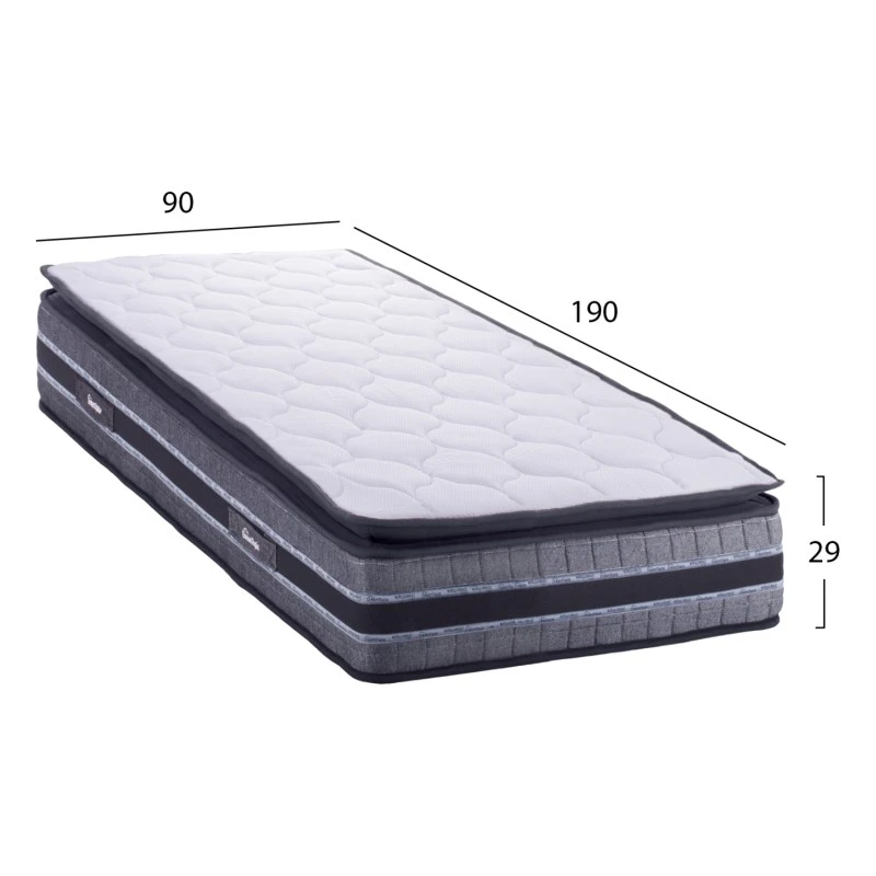 ΣΤΡΩΜΑ DREAMTOPIA FRANKLIN HM657.90 BONNELL SPRING ΜΕ ΑΝΩΣΤΡΩΜΑ 90x190x29Y εκ.