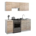 ΣΥΝΘΕΣΗ ΚΟΥΖΙΝΑΣ MAURICE ΜΕΛΑΜΙΝΗ SONAMA-ΛΕΥΚΟ HM2441 180x29,2-46