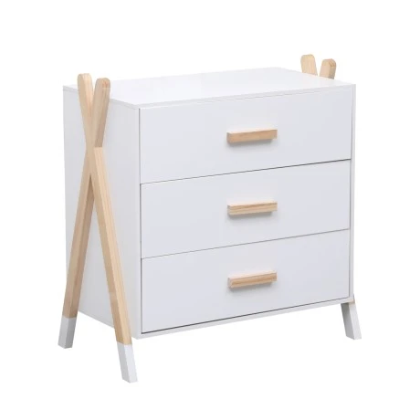 ΣΥΡΤΑΡΙΕΡΑ ΠΑΙΔΙΚH PASCHAL HM2493.03 ΜΕΛΑΜΙΝΗ-ΞΥΛΟ ΠΕΥΚΟΥ 76x40x80.5Υεκ